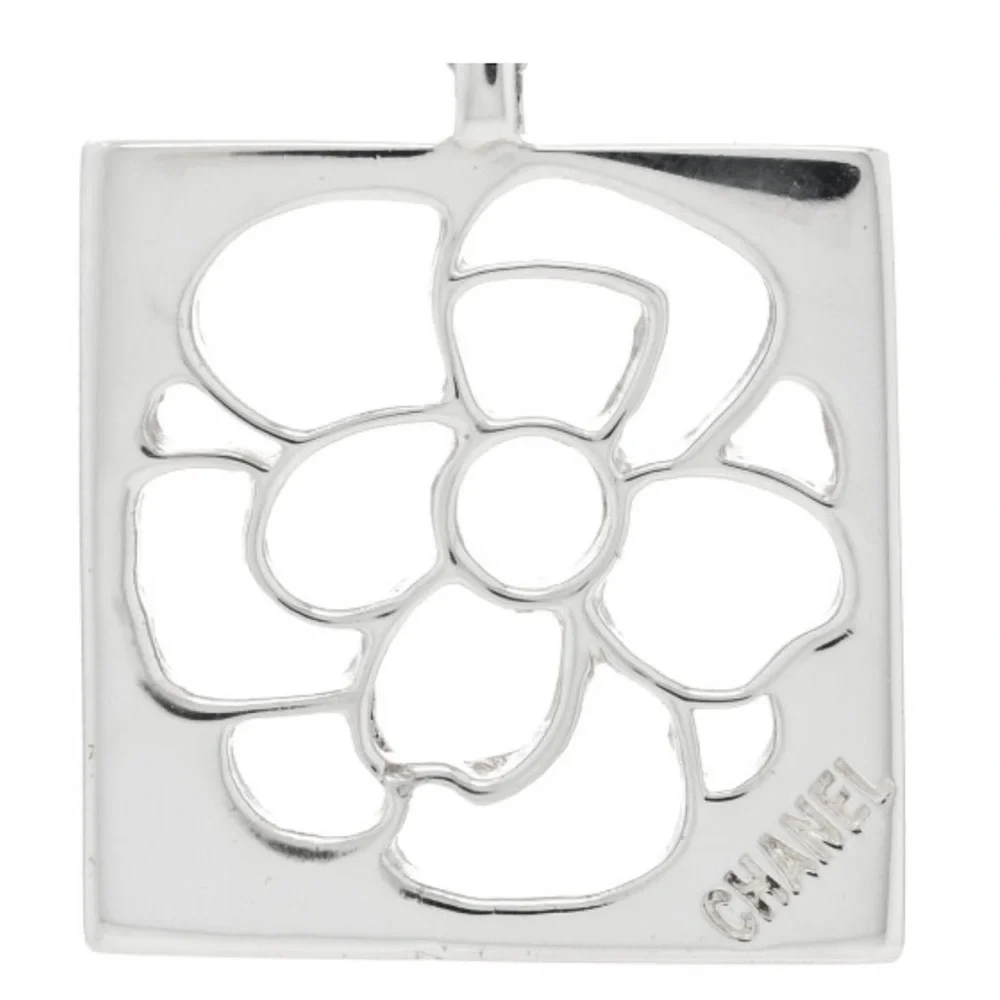 CHANEL Open Camillia 925 Sterling Silver Necklace - Picture 3 of 12